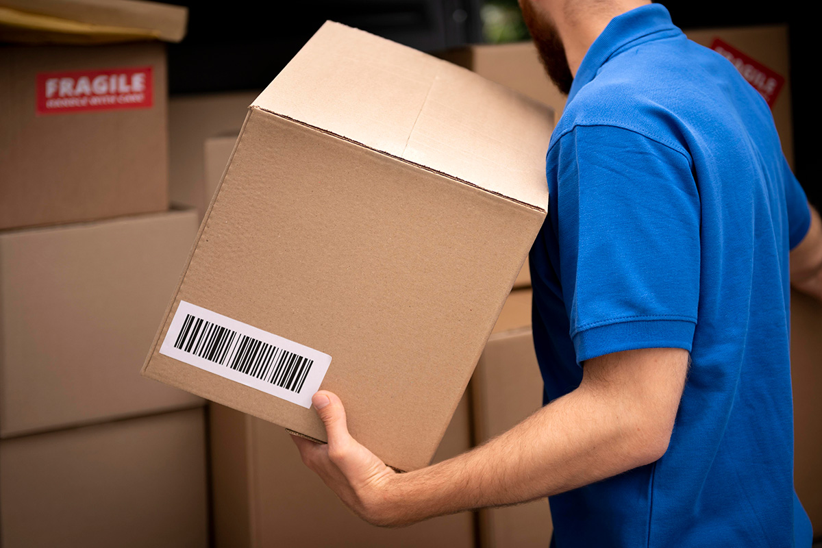 Emballage carton colis